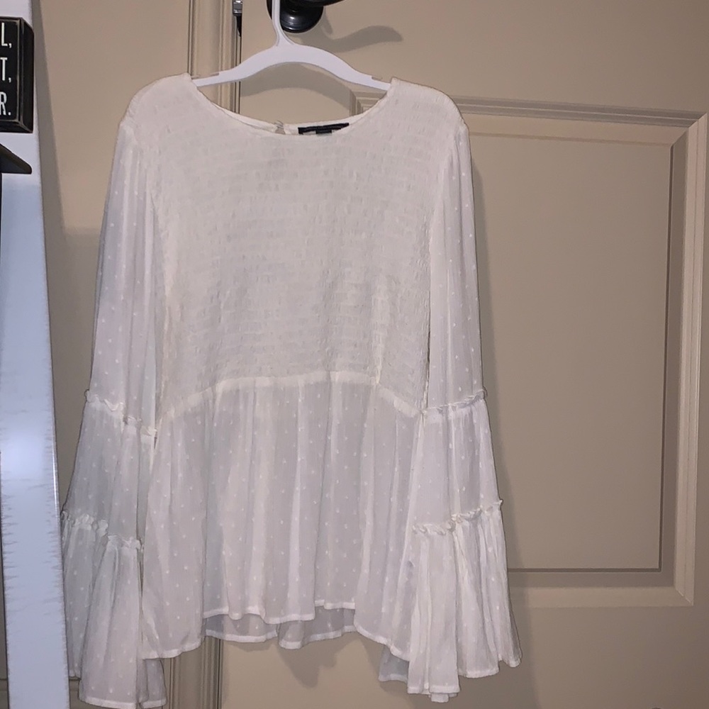 Flare Sleeve, cream/white , AE long sleeve, Size M
